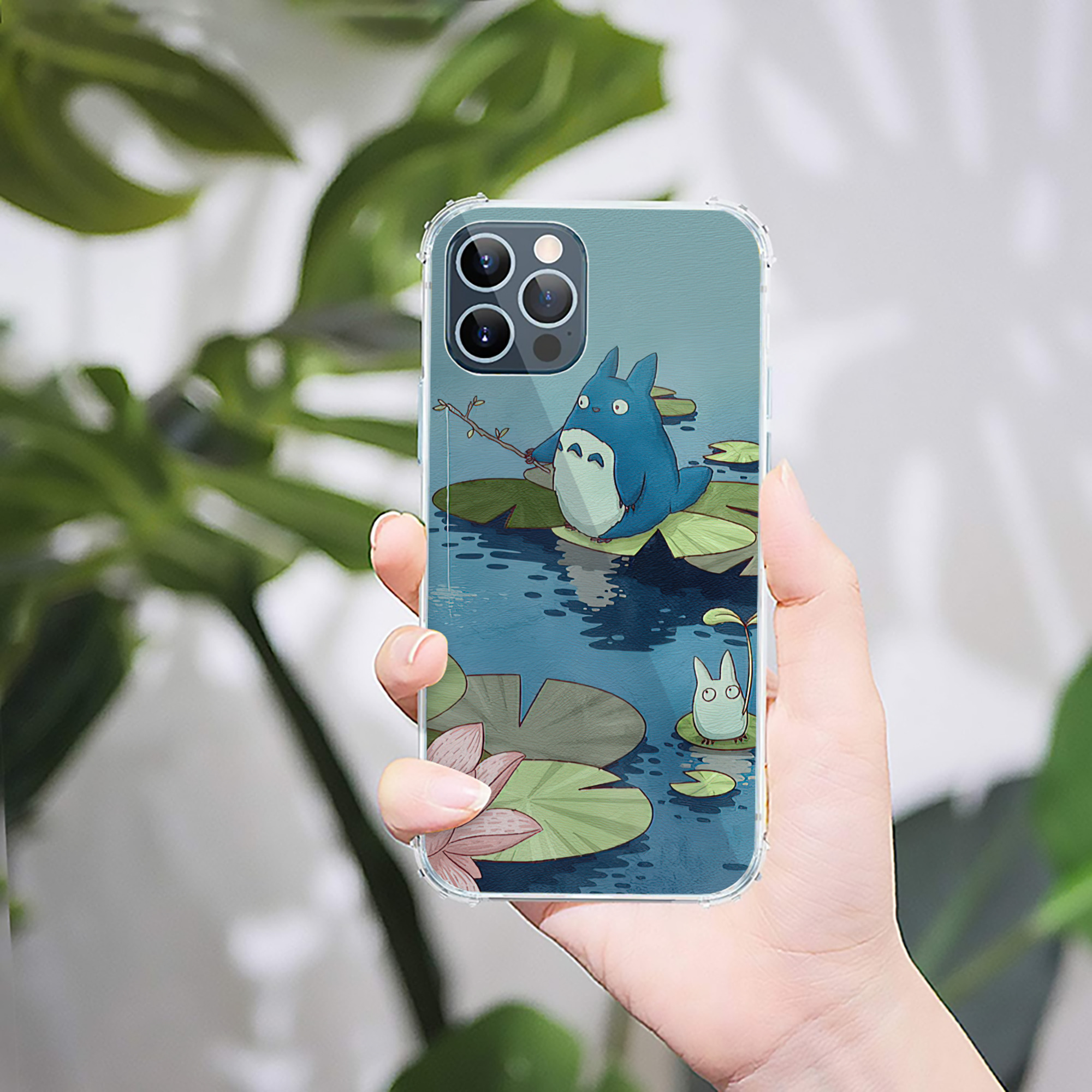 （画像用） となりのトトロ 草壁メイ 草壁サツキ My Neighbor Totoro Satsuki Kusakabe Mei Kusakabe 【iPhone 12シリーズ対応】透明スマホケース（クリアソフトケース）